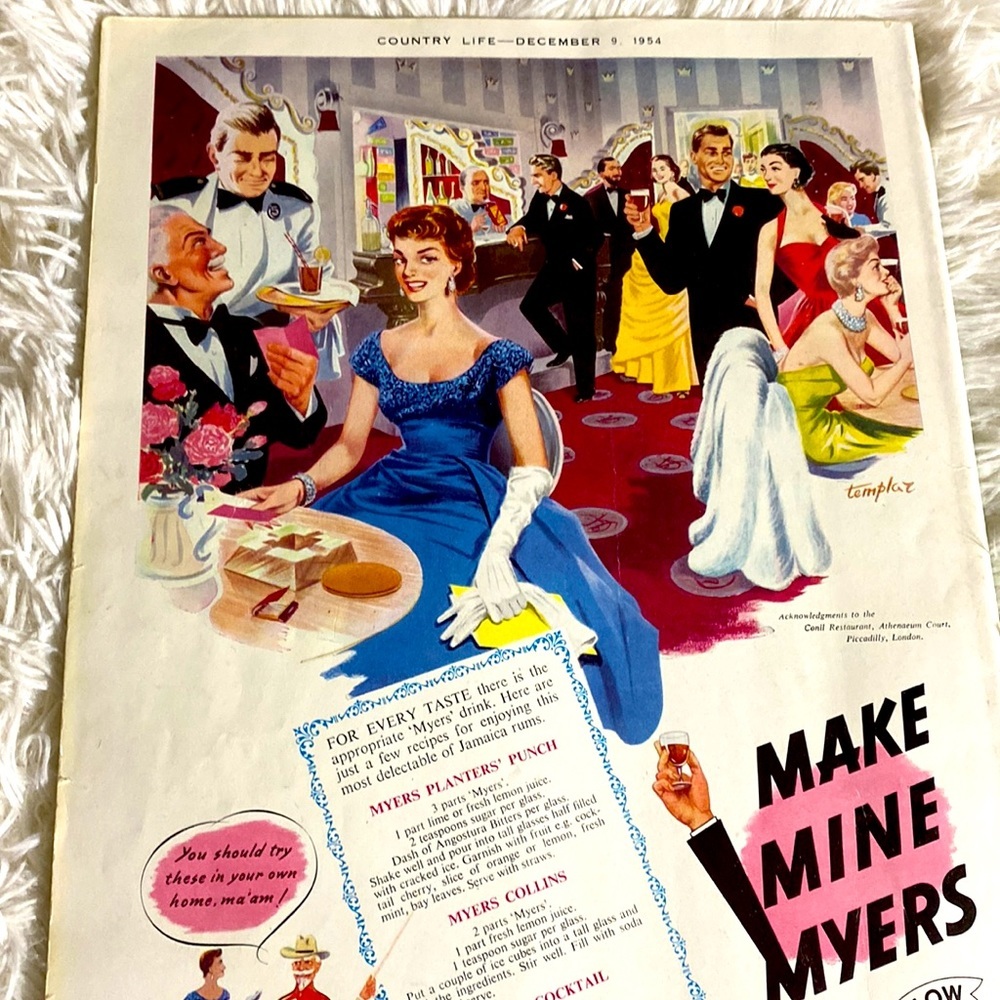 CHRISTMAS COUNTRY LIFE MAGAZINE VINTAGE Christmas Ads December 9, 1954 - Picture 3 of 16